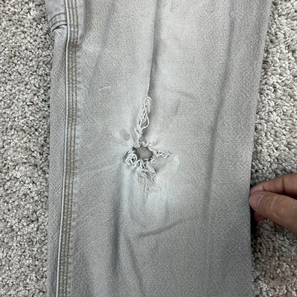 Carhartt Rugged Flex Pants Men 33x32‎ Gray Straight Leg Cargo Relaxed Distressed - Picture 10 of 16